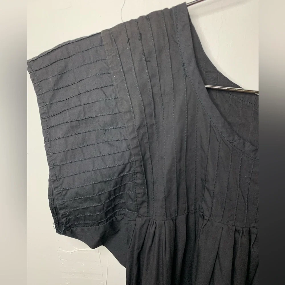 Vintage Handmade Pleated Floral House Dress/ Muumuu​ - Picture 11 of 14